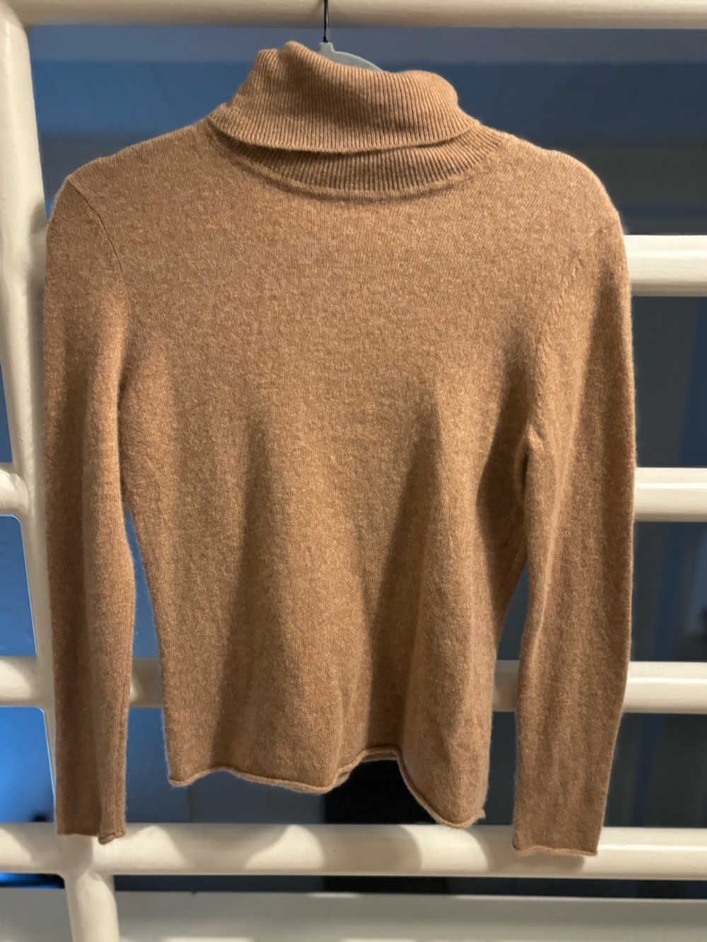 Neiman Marcus Cashmere Camel Turtleneck Sweater